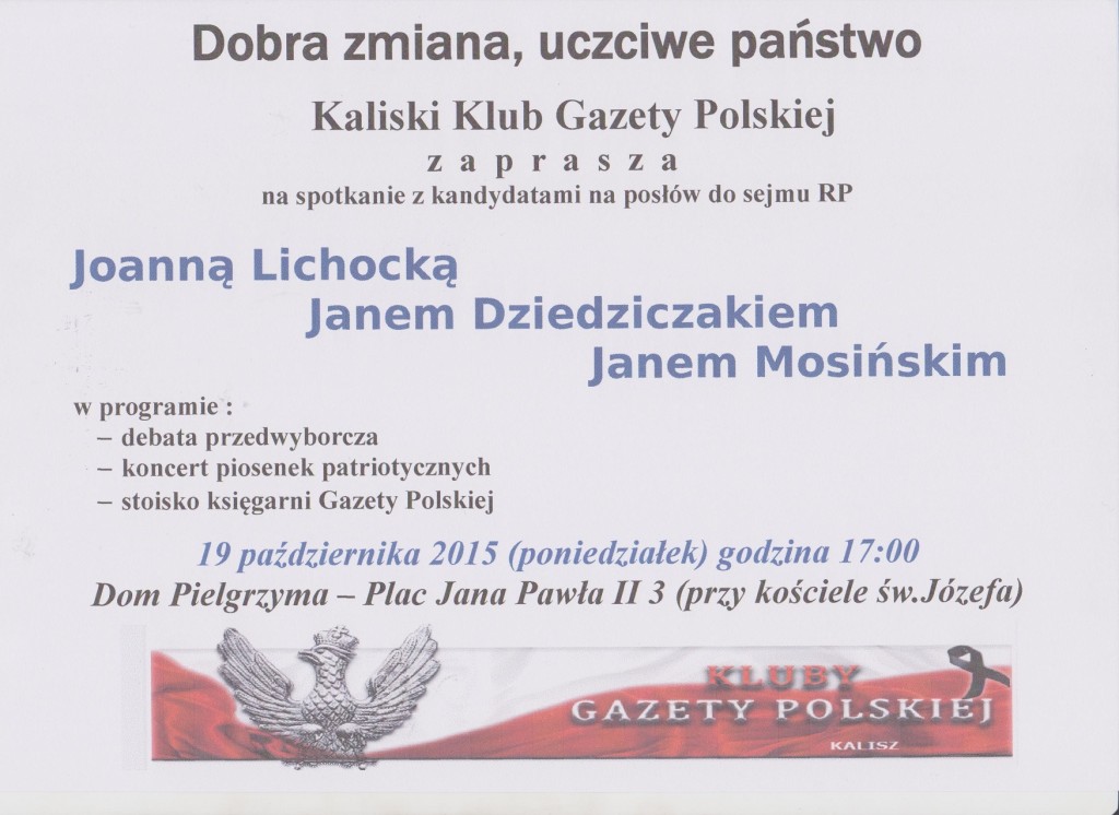 Kalisz Lichocka, Kania 2015