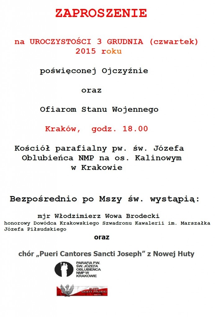 Krakow Nowa Huta - 3 grudnia 2015