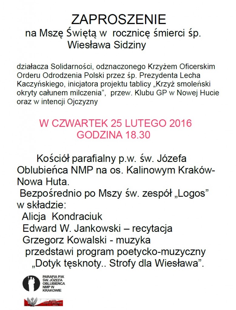 Krakow Nowa Huta - Msza 2016