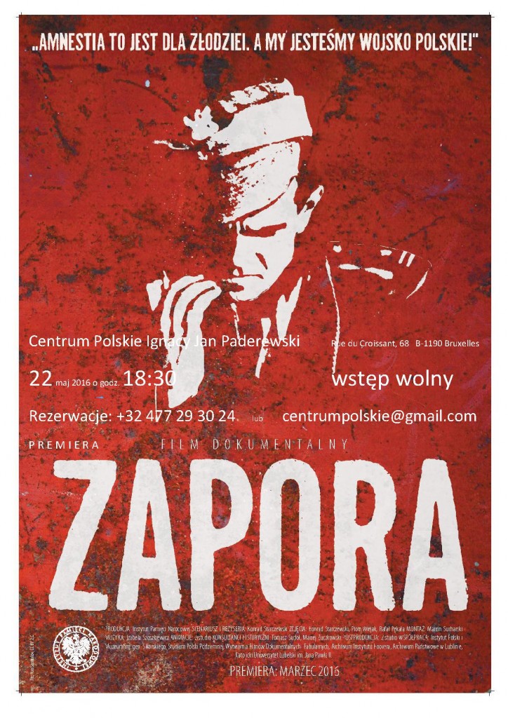 Bruksela afisz ZAPORA2016