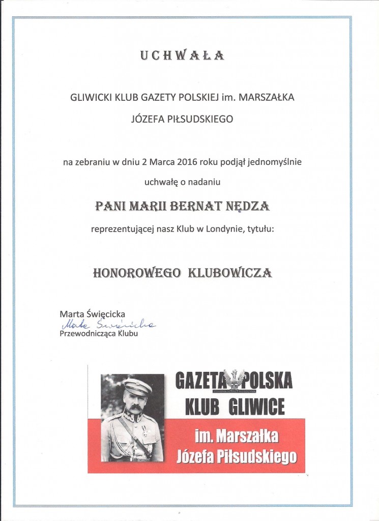 Gliwice honorowa2016