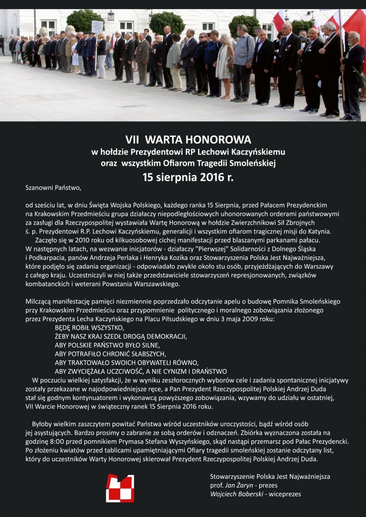 Warta Honorowa 2016