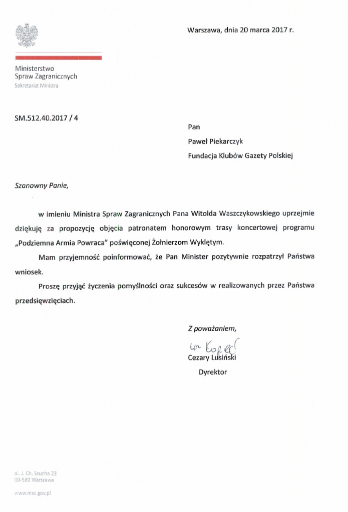 MSZ patronat Piekarczy 2017