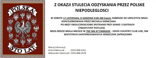 STO LAT ODZYSKANIA NIEPODLEGLOSCI
