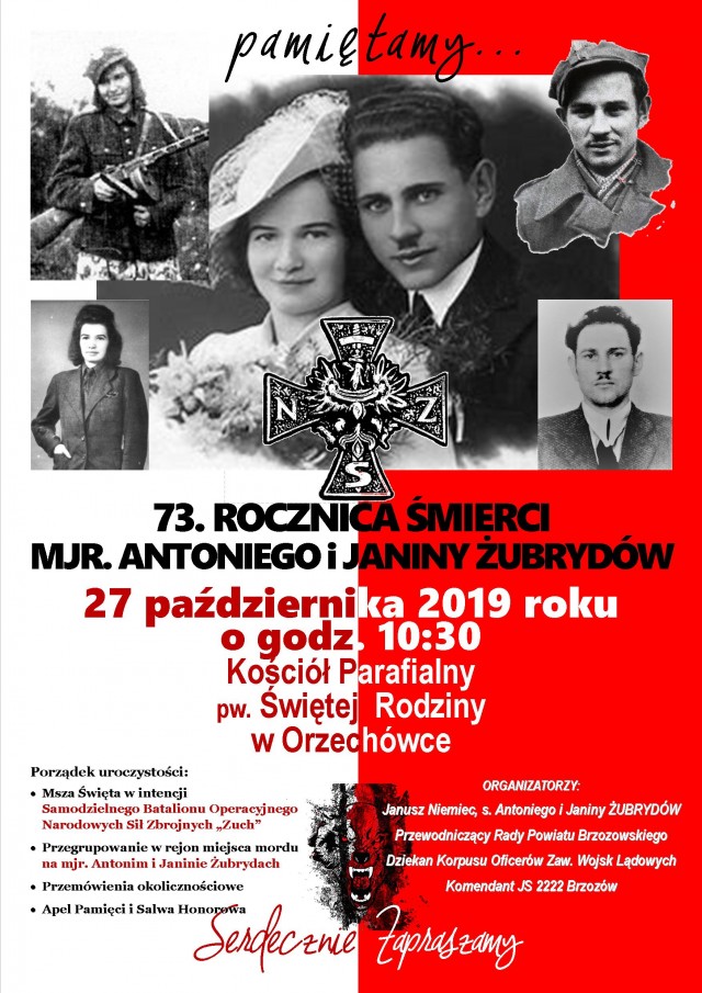 Brzozow - 73 rocz Śm mjr AiJ ŻUBRYD_Orzechówka_27 X 2019