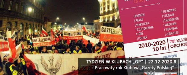 TYDZIEŃ W KLUBACH „GP”|Pracowity rok Klubów „Gazety Polskiej”