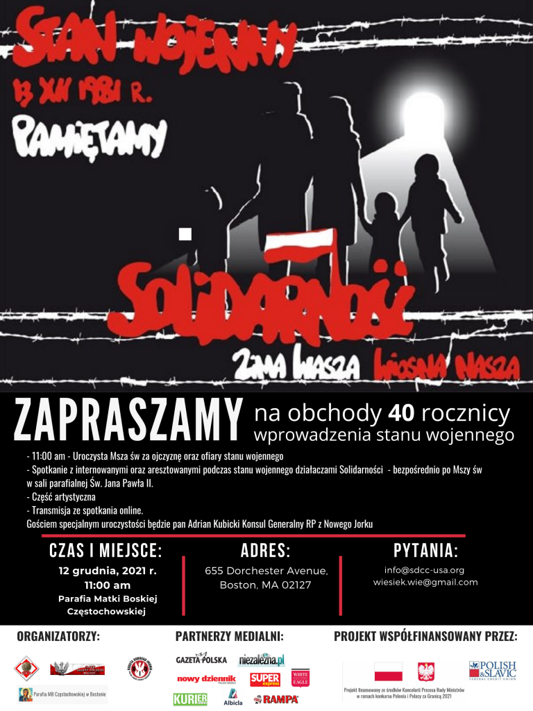 Plakat USA 12.12.2021 r.