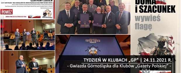 TYDZIEŃ W KLUBACH „GP”|Gwiazda Górnośląska dla Klubów „Gazety Polskiej”