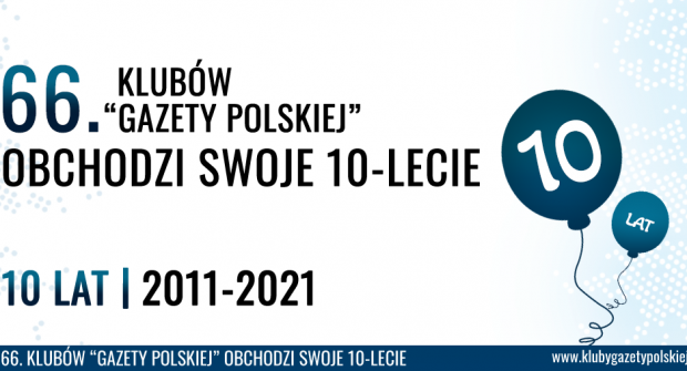 ❗ 66. Klubów „Gazety Polskiej” obchodzi swoje 10-lecie