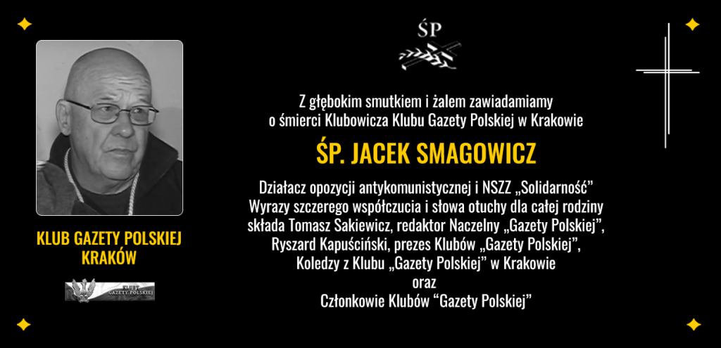 Nekrolog Kraków Jaek Smagowicz