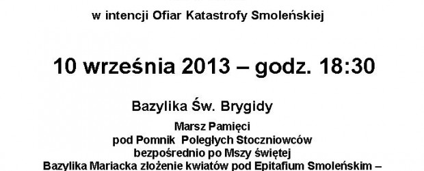 Gdańsk II – miesięcznica tragedii smoleńskiej, 10 września, g. 17.45