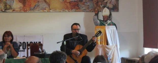 Dorota Kania oraz Paweł Piekarczyk na spotkaniu w Zgierzu