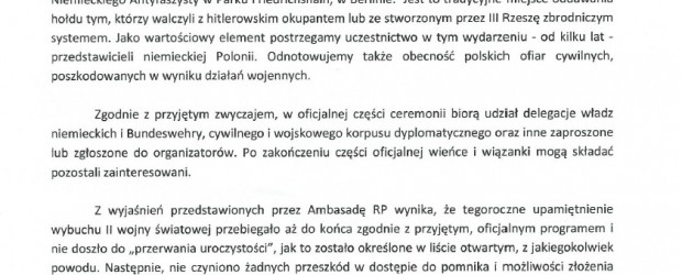 Wniosek – list otwarty NR 4 Polaków z Niemiec oraz odpowiedź