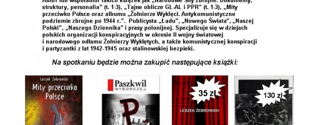 Gdańsk II – spotkanie z Leszkiem Żebrowskim nt. „