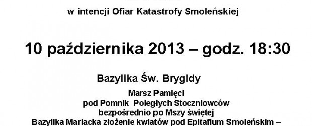 Gdańsk II – obchody 42. Miesięcznicy Smoleńskiej, 10 października, g. 17.45