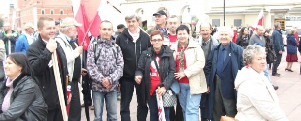 Protest 14 września w Warszawie.
