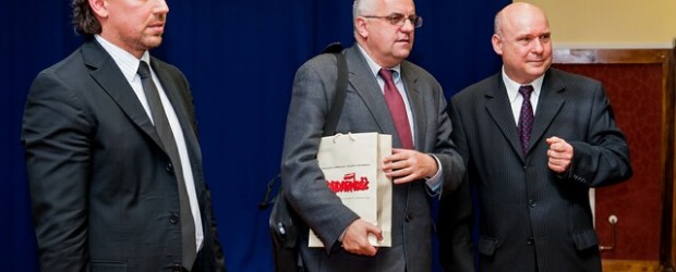 Tomasz Kaczmarek oraz Adam Lipiński w Lubinie.