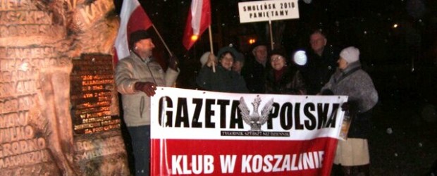10 grudnia 2013 r. – 44. miesięcznica Tragedii Smoleńskiej w Koszalinie.