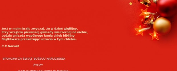 Rybnik – Jest w moim kraju zwyczaj, że w dzień wigilijny…