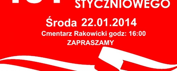 Kraków-22 stycznia (środa), 16:00 – 151-sza Rocznica Powstania Styczniowego