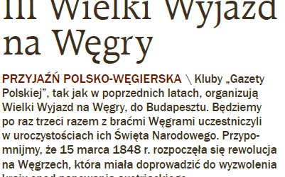 GPC – III Wielki Wyjazd na Węgry