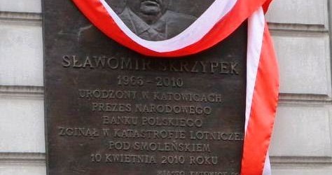 Tablica Sławomira Skrzypka w Katowicach