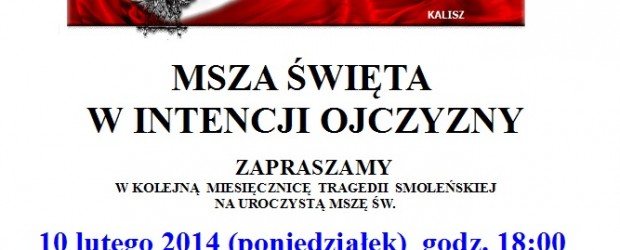 Kalisz – miesięcznica tragedii smoleńskiej, 10 lutego, g. 18