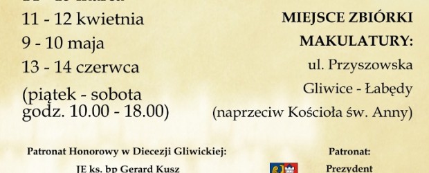 Gliwice – Makulatura na Misje, Studnie w Sudanie Południowym, 14-15 marca,