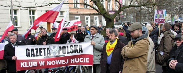 Manifestacja przed konsulatem Rosji w Krakowie (wideo)