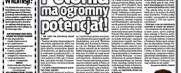 Polonia ma ogromny potencjał – wywiad z R. Kapuścińskim w Super Express Chicago