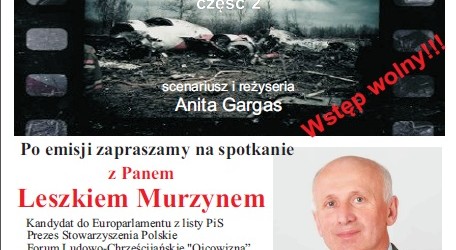 Andrychów II – projekcja filmu red. Anity Gargas pt. „Anatomia Upadku cz. II” oraz spotkanie z Leszkiem Murzynem, 3 maja