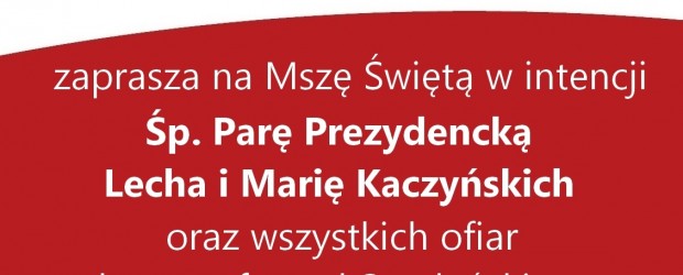 Myślenice – Msza św. w intencji Ofiar Tragedii Smoleńskiej, 6 kwietnia, g. 12.30