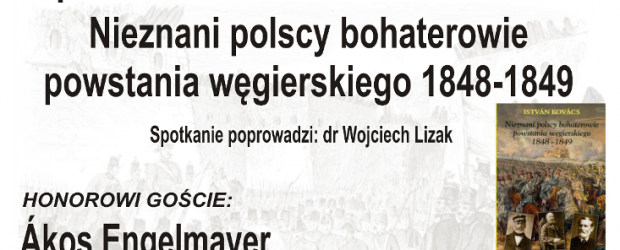 Szczecin – spotkanie autorskie z prof. Istvanem Kovacsem poświęcone powstaniu węgierskiemu 1848-49, 23 kwietnia, g. 17