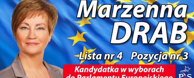 Grudziądz – spotkanie z kandydatami do PE, Marzenną Drab oraz Andrzejem Zybertowiczem, 19-20 maja