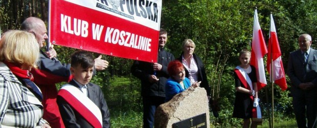 Koszalin – Tablica pamięci P. Gosiewskiego na św. Górze w Polanowie – odsłonięcie