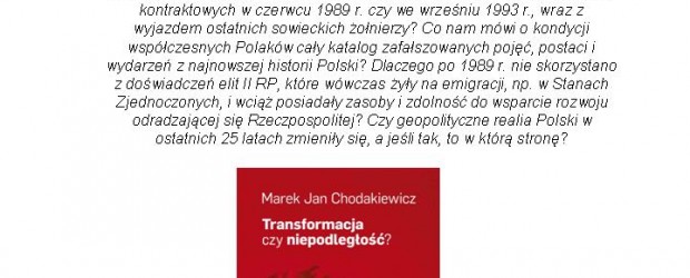 Gdańsk II – spotkanie autorskie z prof. Markiem Chodakiewiczem, 3 lipca