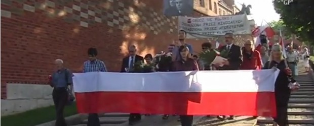 [Kraków[ 50 Miesięcznica tragedii smoleńskiej (wideo)