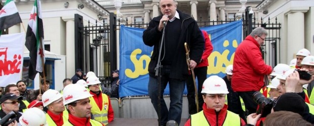 Pikieta przed ambasadą Rosji w Warszawie.