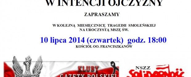 Kalisz – miesięcznica tragedii smoleńskiej, 10 lipca