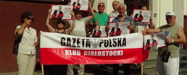 W obronie Grzegorza Brauna w Białymstoku (wideo)