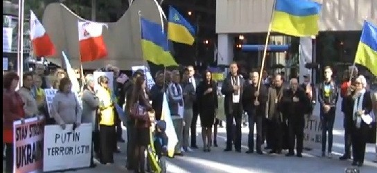 Polacy, Ukraińcy i Litwini razem przeciwko Putinowi. Relacja z Chicago (wideo)