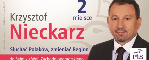 [Koszalin] Krzysztof Nieckarz – kandydat do Sejmiku Woj. Zachodniopomorskiego