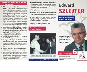 [Gdańsk II] Edward Szlejter – kandydat do Rady Miasta Gdańsk