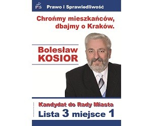 [Kraków] Bolesław Kosior – kandydat do Rady Miasta