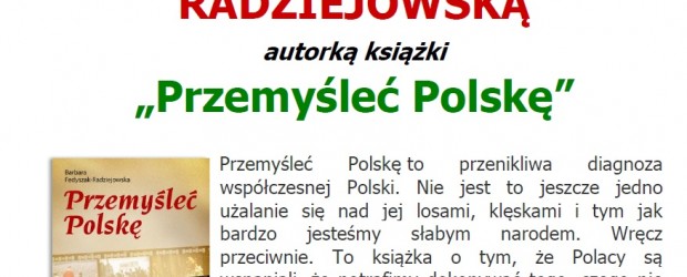 Sztokholm – spotkanie z Dr Barbarą Fedyszak-Radziejowską autorką książki „Przemyśleć Polskę”, 25 października