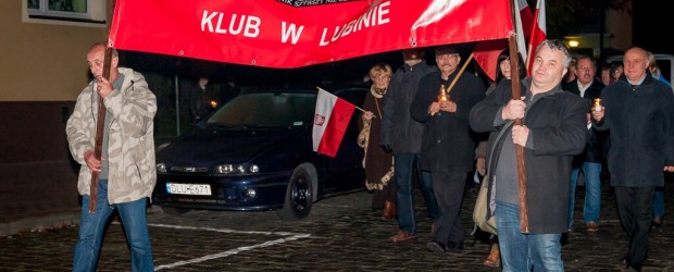Lubin 10.listopada.2014 r. Obchody 55 miesięcznicy tragedii smoleńskiej