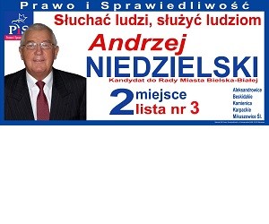 [Bielsko-Biała] Andrzej Niedzielski – kandydat do Rady Miasta