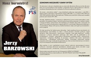 [Bytów] Jerzy Barzowski – kandydat na Burmistrza