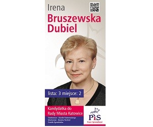 [Katowice] Irena Bruszewska-Dubiel – kandydatka do Rady Miasta Katowice