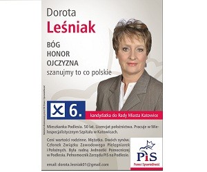 [Katowice] Dorota Leśniak – kandydatka do Rady Miasta